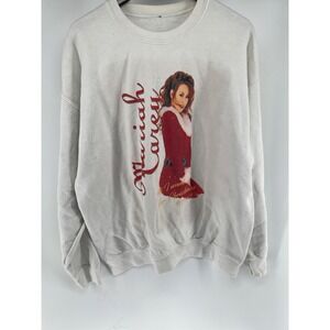 Mariah Carey Christmas Sweatshirt Womens XLarge All I Want For Christmas Is You